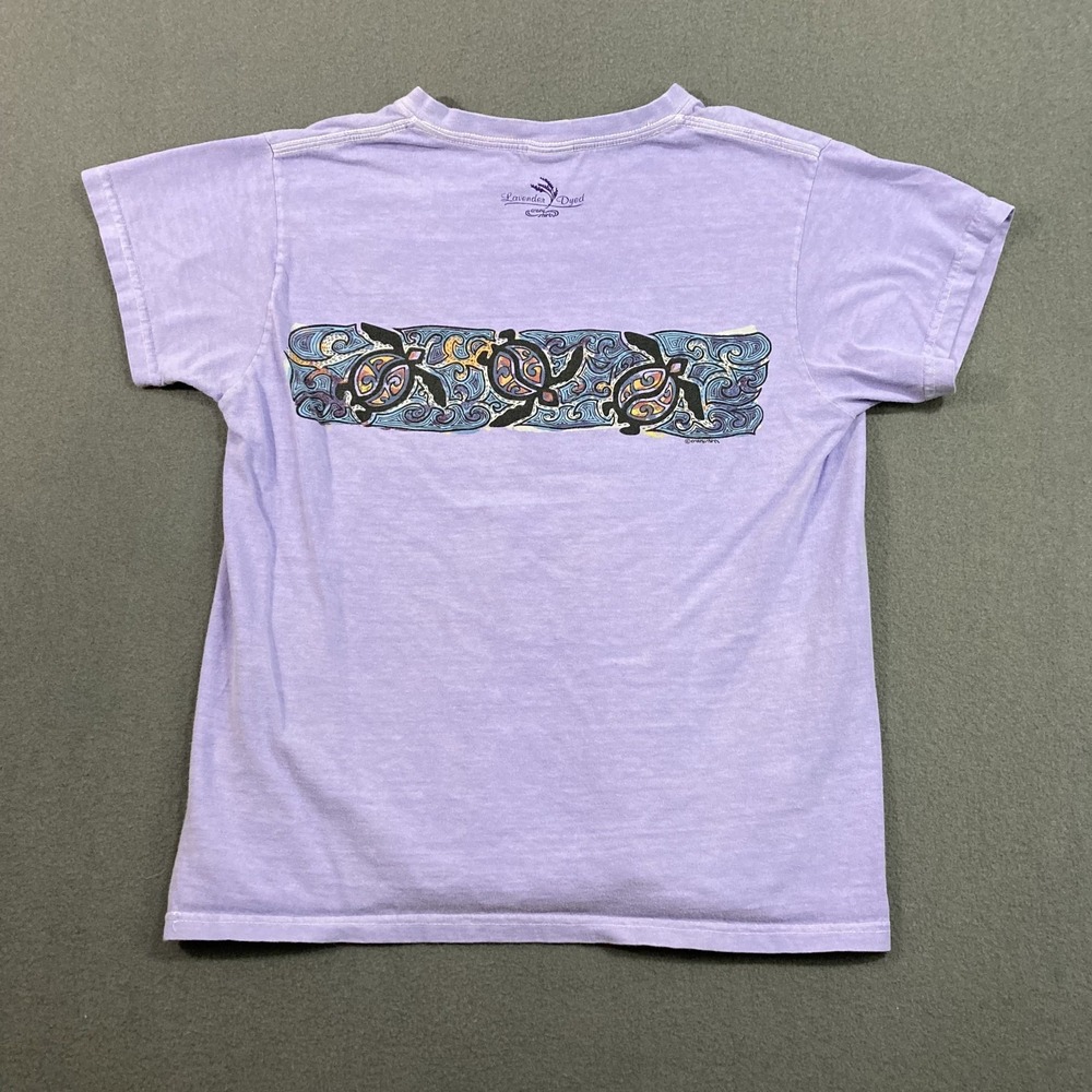 Vintage Crazy Shirts Womens M Honu Turtle T-Shirt Purple Lavender Dyed Graphic - Picture 11 of 16
